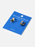 Oliver Bonas gold tone hoop earrings (British brand)