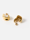 Oliver Bonas gold tone hoop earrings (British brand)