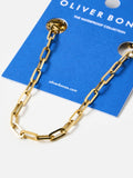 Oliver Bonas gold paperclip chain necklace - British product
