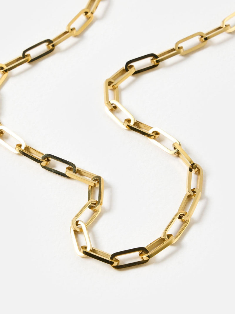 Oliver Bonas gold paperclip chain necklace - British product