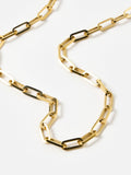 Oliver Bonas gold paperclip chain necklace - British product
