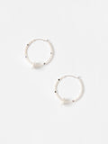 Oliver Bonas sunshine faux pearl hoop earrings - British product
