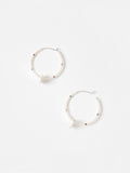 Oliver Bonas sunshine faux pearl hoop earrings - British product