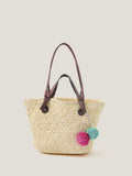 Monsoon Natural Yvie Woven Raffia Basket Bag (British brand)