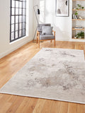 Think Rugs Beige Bellagio modern abstract rug, UK version