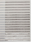 Think Rugs Grey Apollo 2681 modern linear rug, imported from the UK