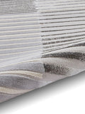 Think Rugs Grey Apollo 2681 modern linear rug, imported from the UK