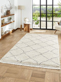 Think Rugs Cream Boho 5413 Berber Rug