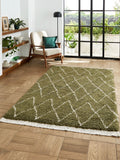 Think Rugs Green Boho 8280 Berber Rug