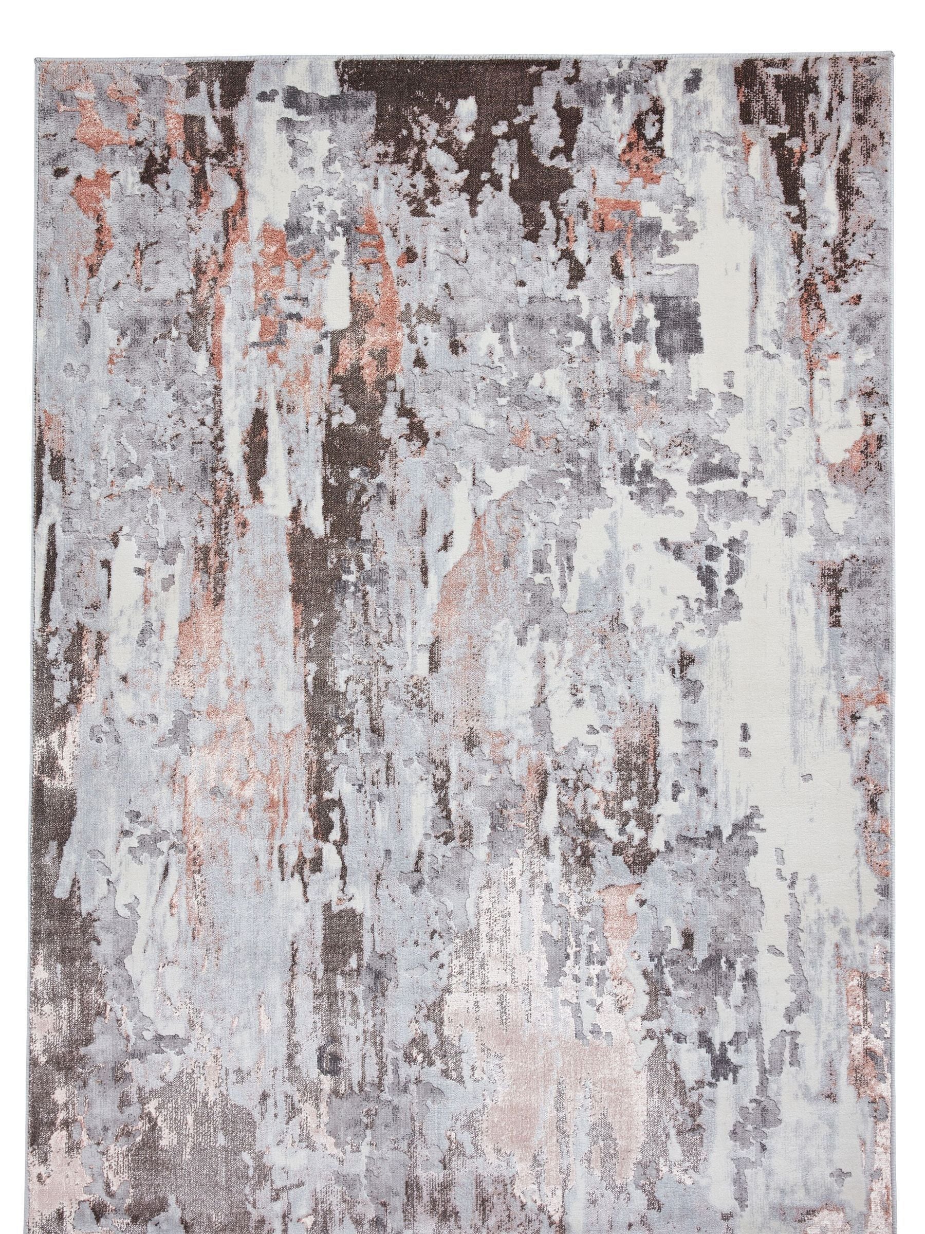 Think Rugs grey modern abstract rug (British brand)