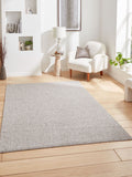 Think Rugs Grey E6403 Boucle Rug