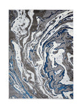 Think Rugs Grey Apollo abstract rug machine-made UK version