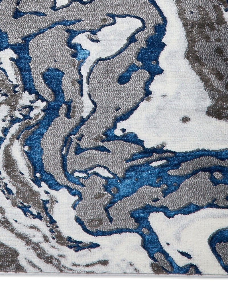 Think Rugs Grey Apollo abstract rug machine-made UK version