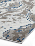 Think Rugs Grey Apollo abstract rug machine-made UK version