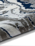 Think Rugs Grey Apollo abstract rug machine-made UK version