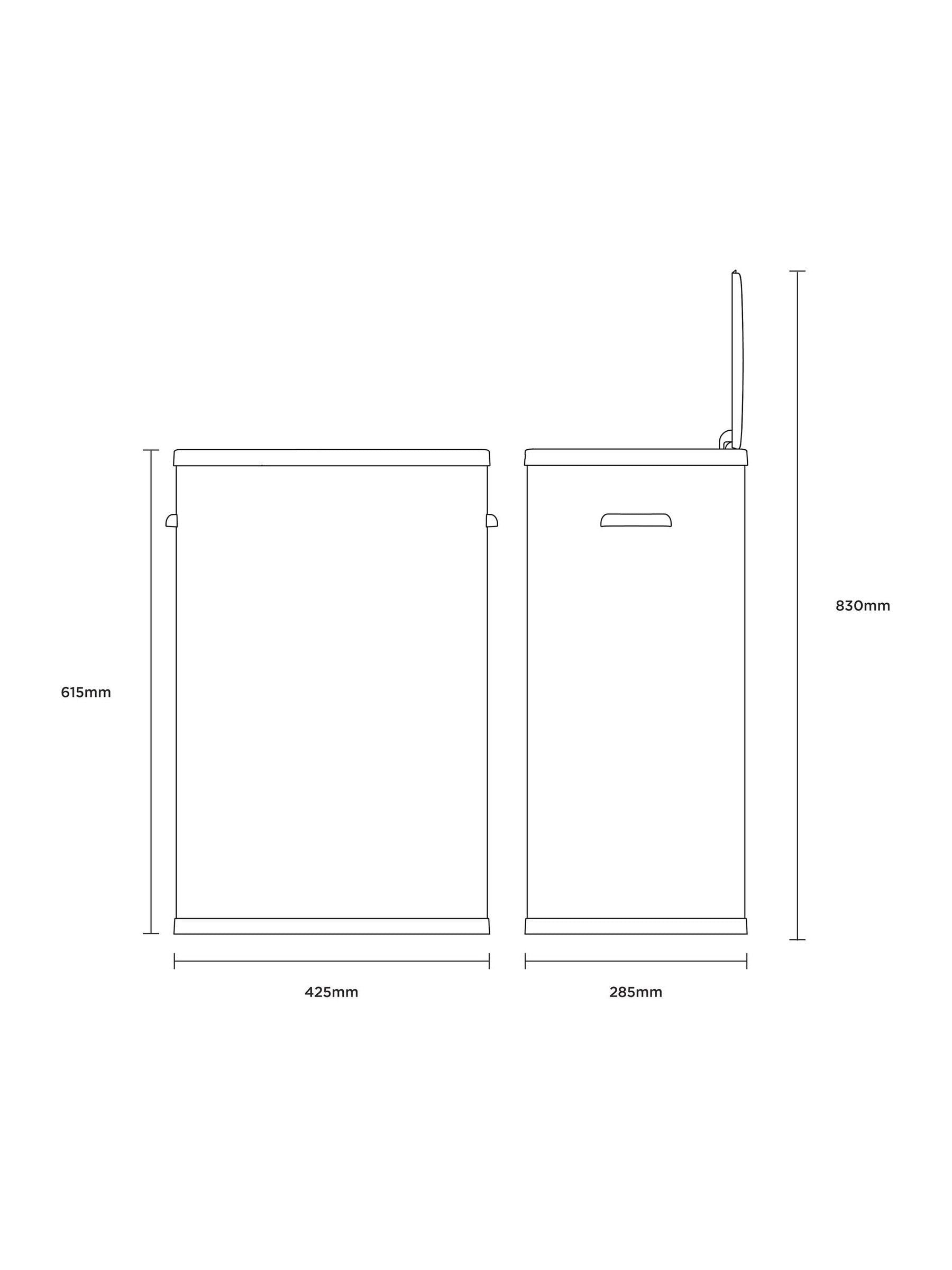 Charles Bentley white 55L automatic sensor bin - British product