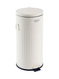Charles Bentley cream retro pedal bin 30L, UK version