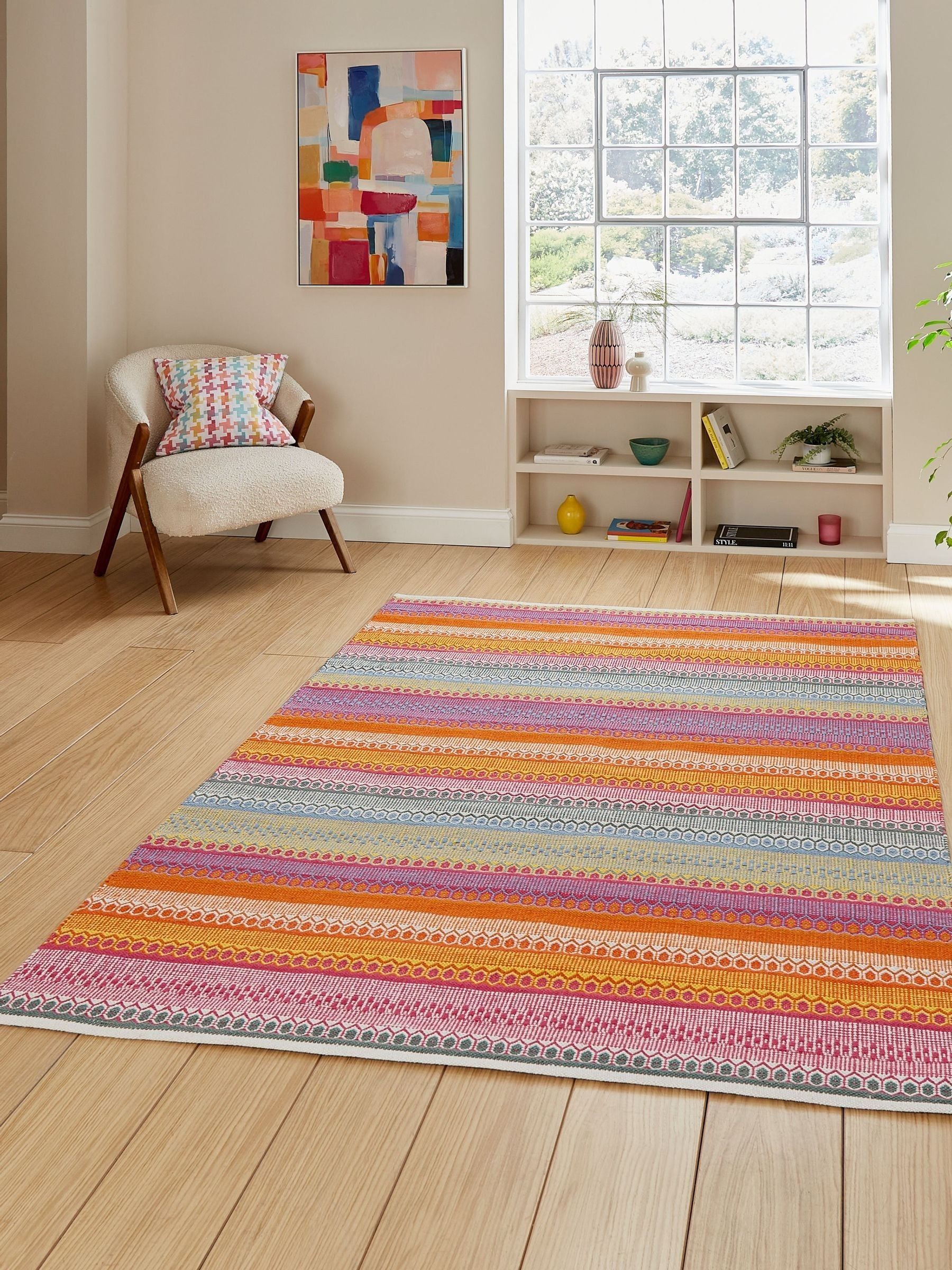 Think Rugs Cascade modern geometric rug, UK version