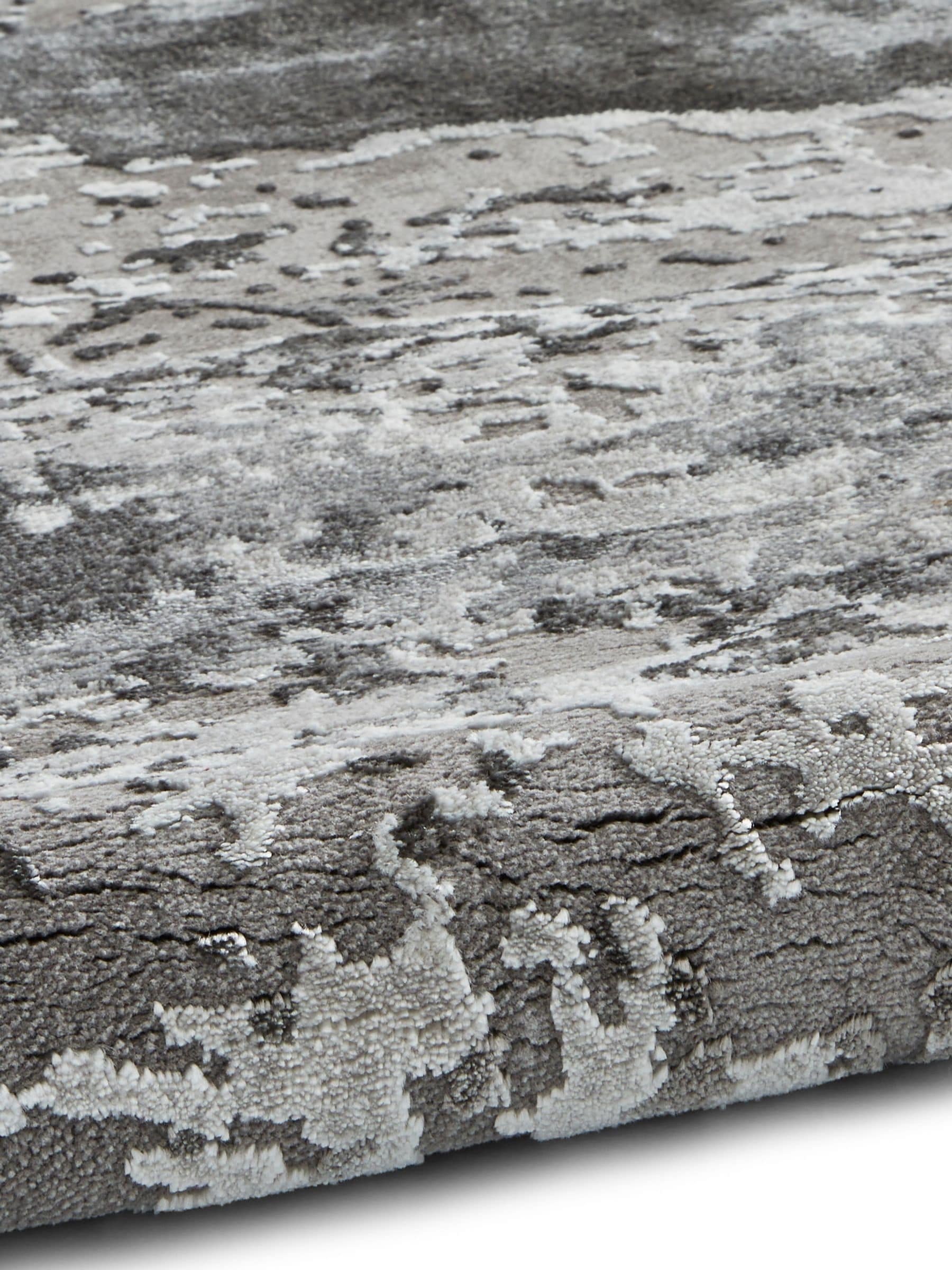 Think Rugs Craft modern abstract rug with metallic effect yarn, imported from the UK