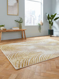 Think Rugs Creation botanical rug beige 50051, UK version