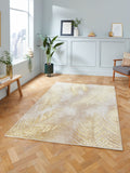 Think Rugs Creation botanical rug beige 50051, UK version