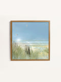 Laura Ashley Blue Beach Walk wall art frame (British brand)