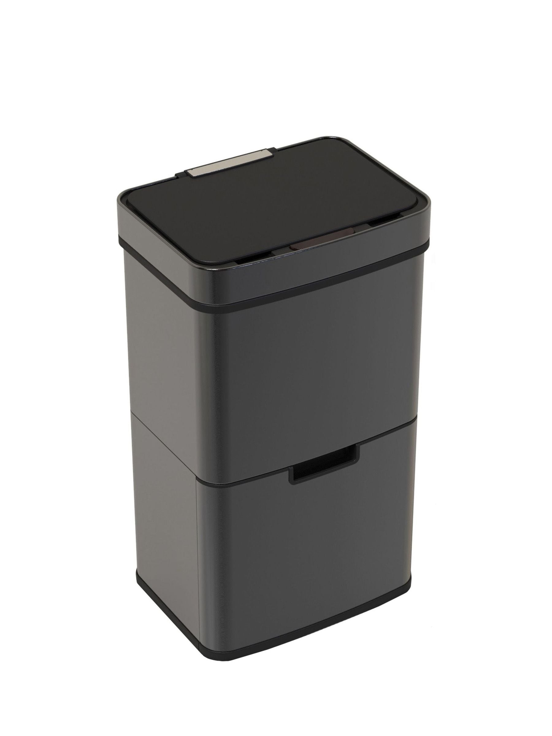 Charles Bentley Silver Triple Compartment 62L Sensor Bin