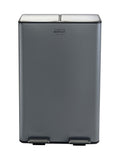 Charles Bentley kitchen bin grey double compartment 30L, UK version