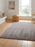 Think Rugs Silver Lux Shaggy Plain Shaggy Rug