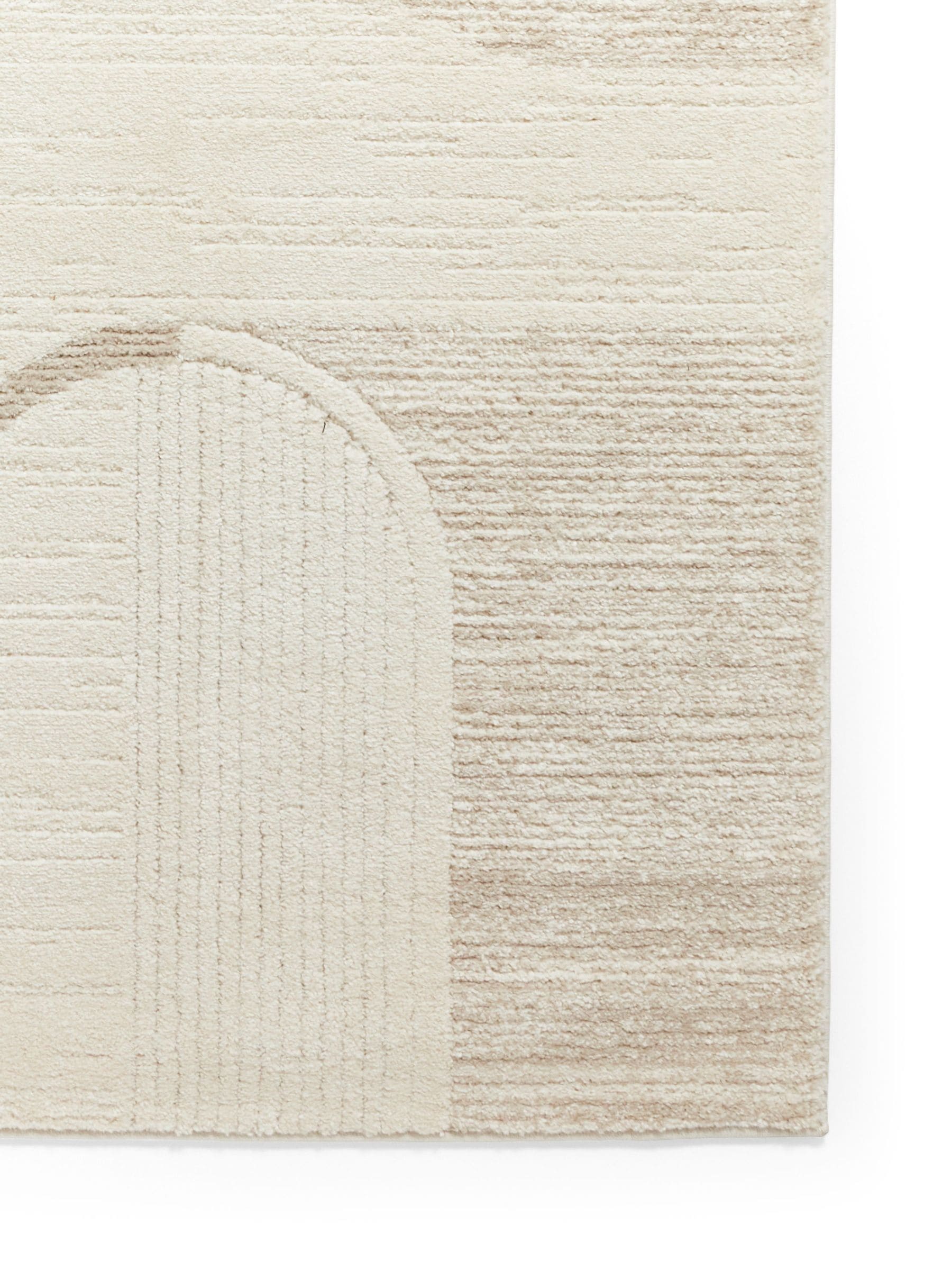 Think Rugs Elio beige modern abstract rug, UK version