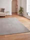 Think Rugs Flores modern grey rug, UK version