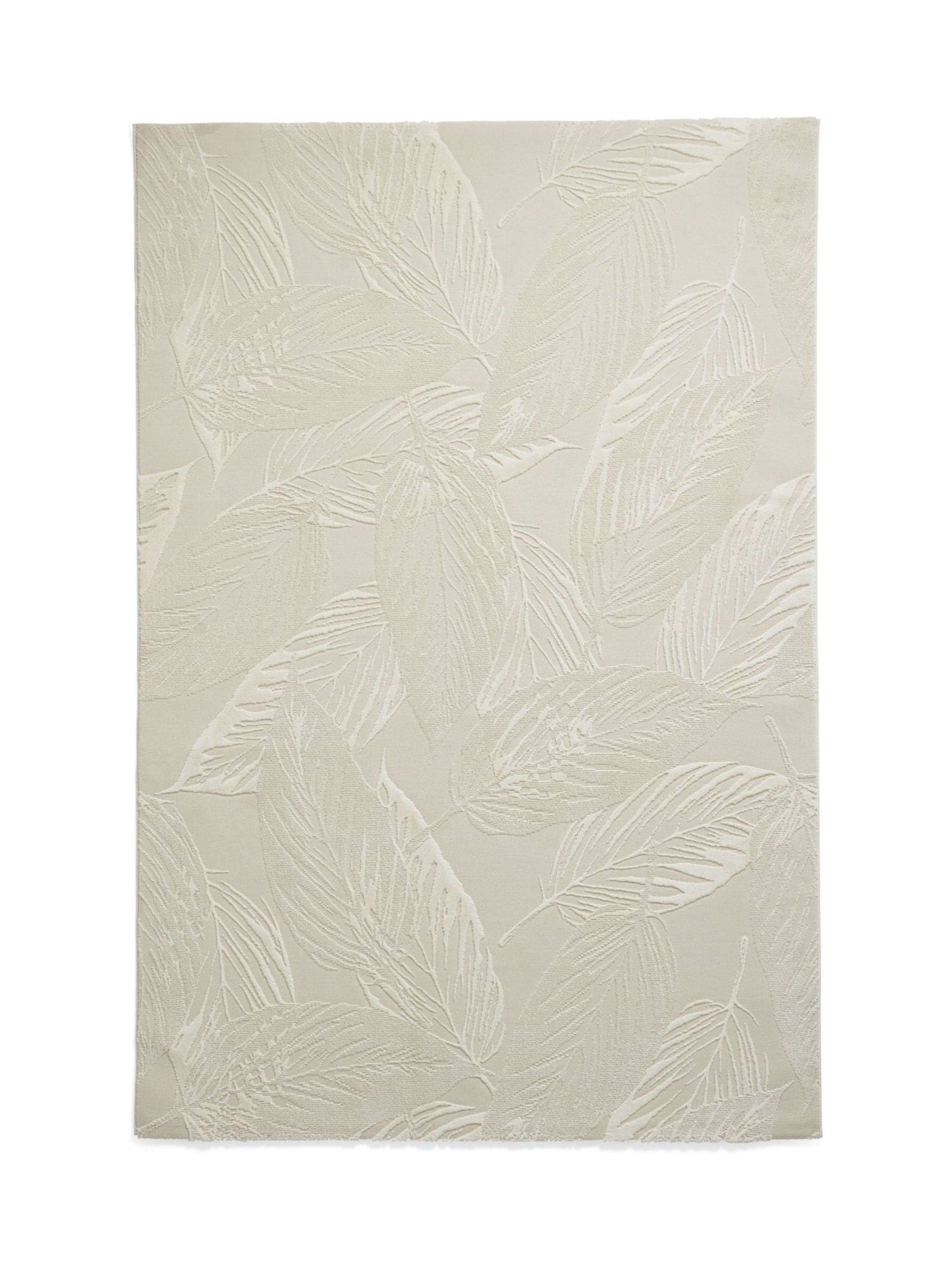 Think Rugs botanical rug Flores cream - British product