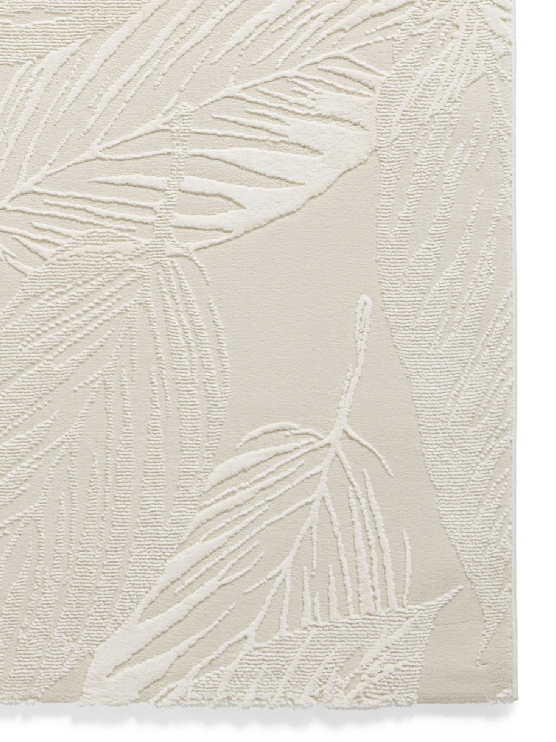 Think Rugs botanical rug Flores cream - British product