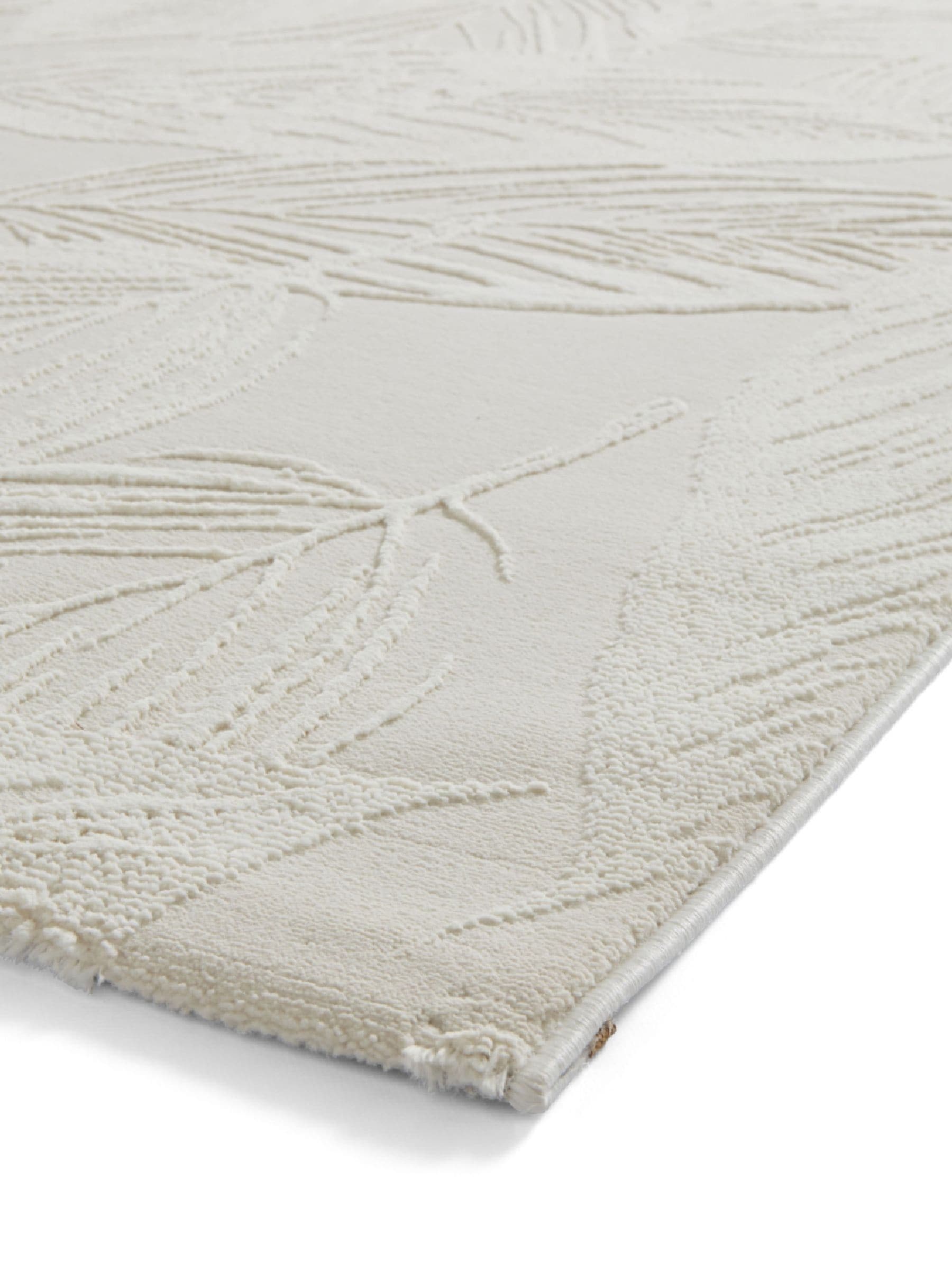Think Rugs botanical rug Flores cream - British product