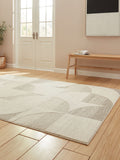 Think Rugs Elio beige modern abstract rug, UK version