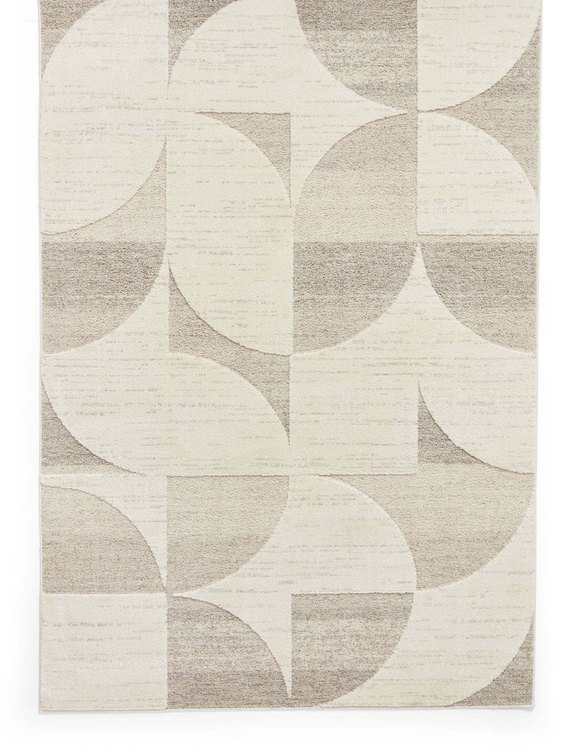 Think Rugs Elio beige modern abstract rug, UK version