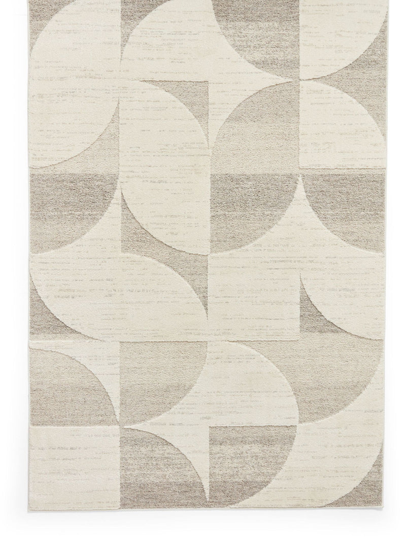 Think Rugs Elio beige modern abstract rug, UK version