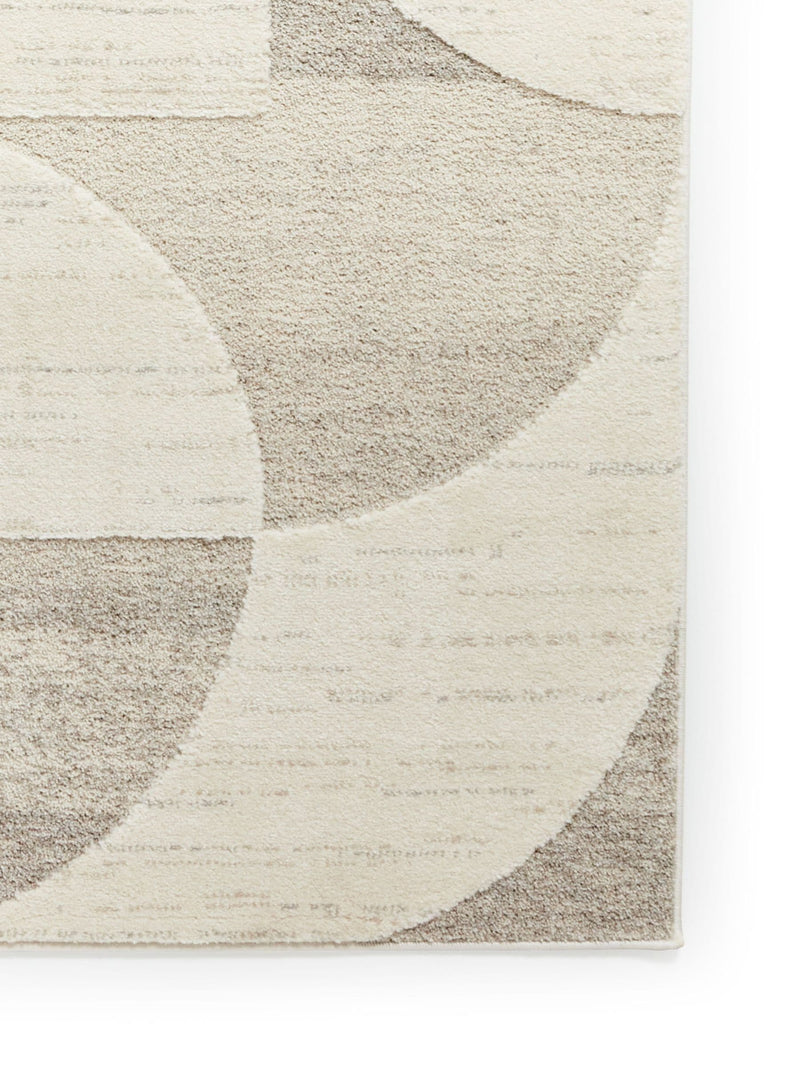 Think Rugs Elio beige modern abstract rug, UK version