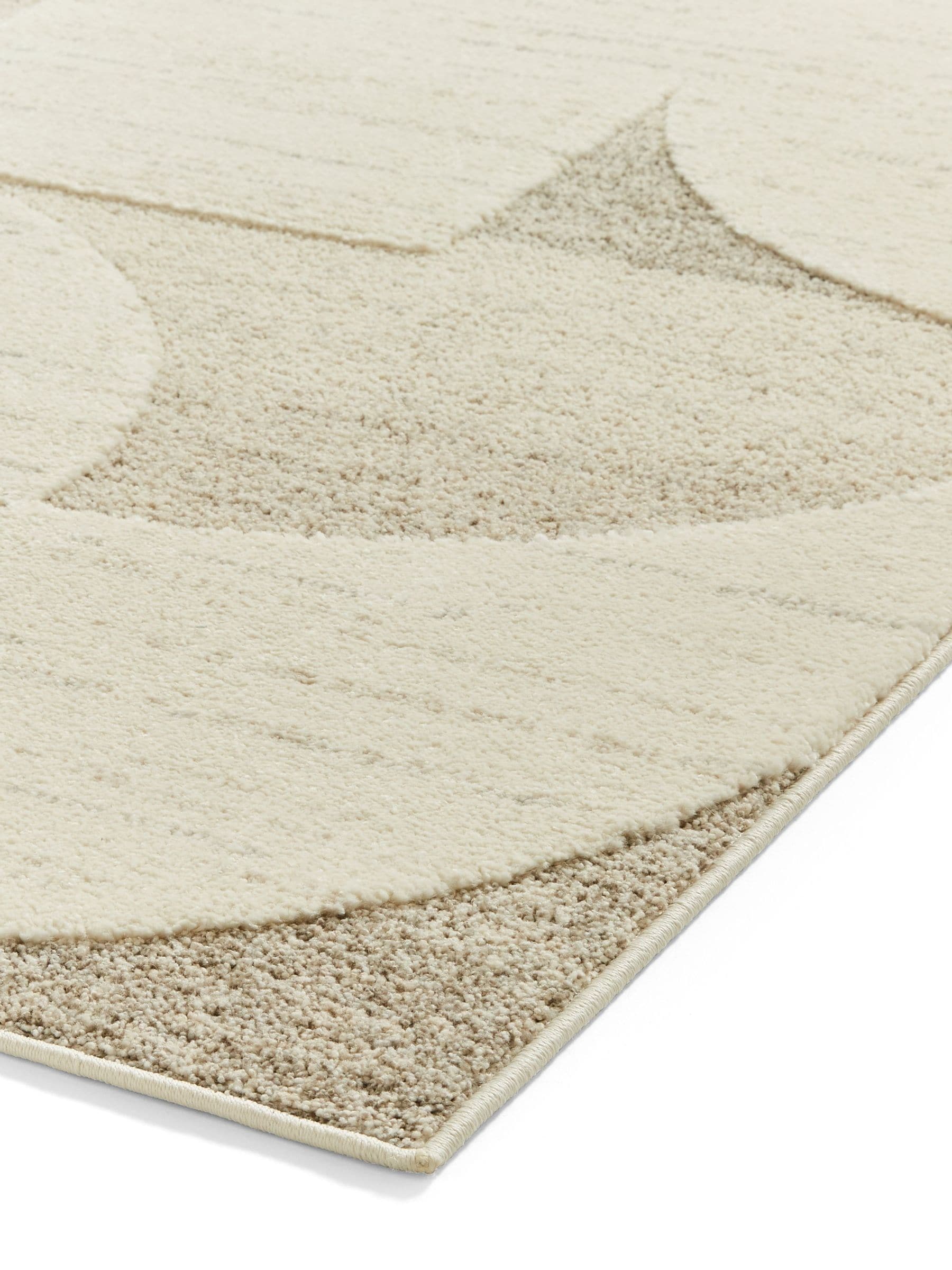 Think Rugs Elio beige modern abstract rug, UK version