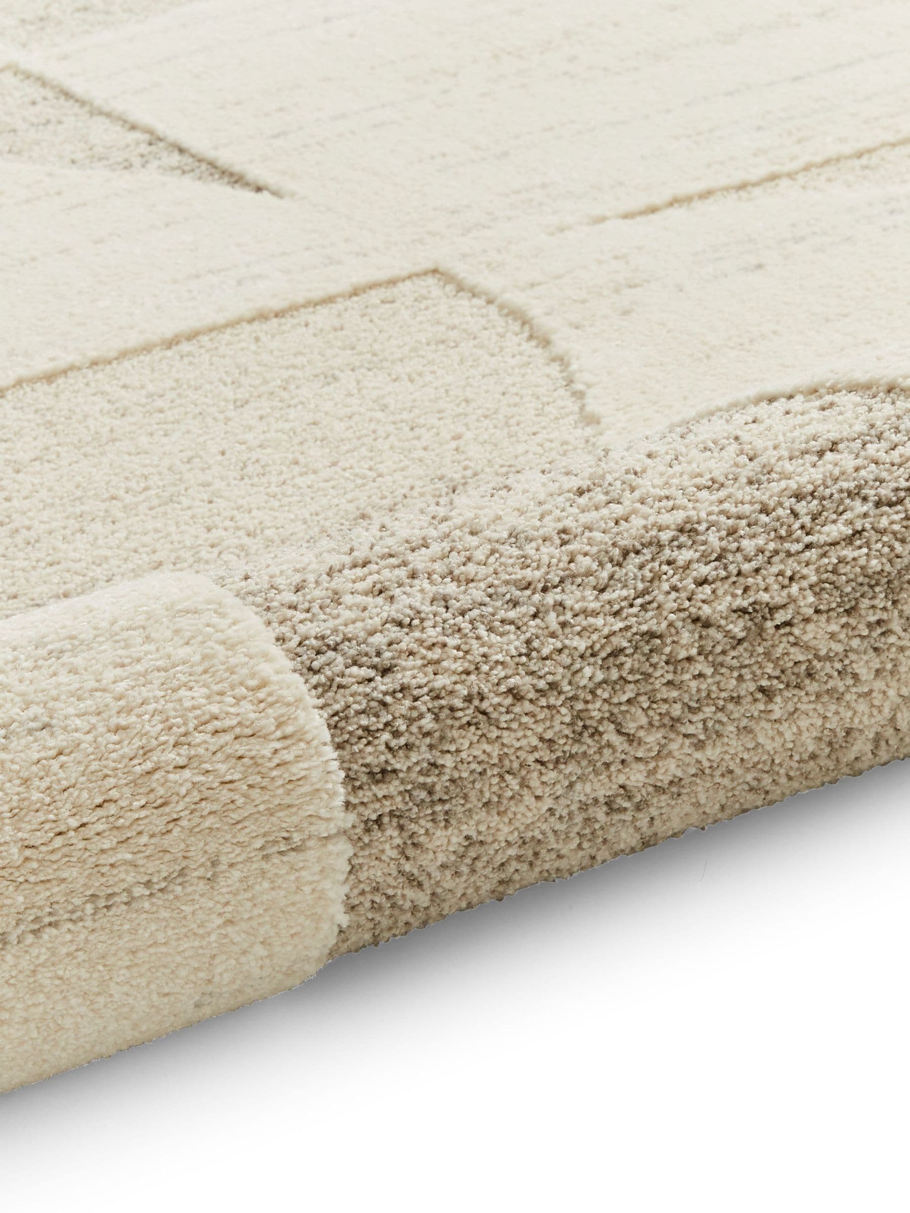 Think Rugs Elio beige modern abstract rug, UK version