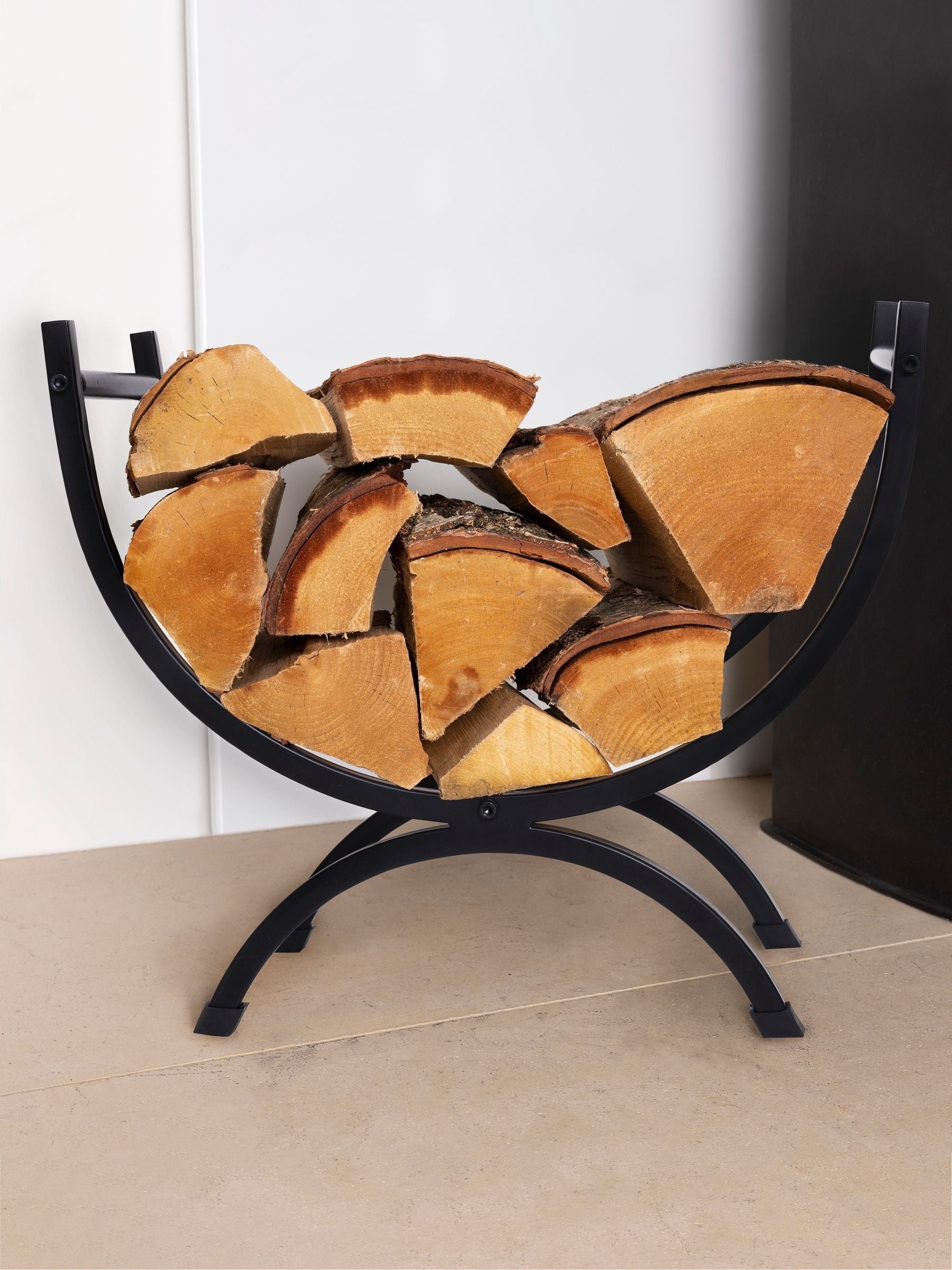 Snug Black Rosewood small log holder (British brand)