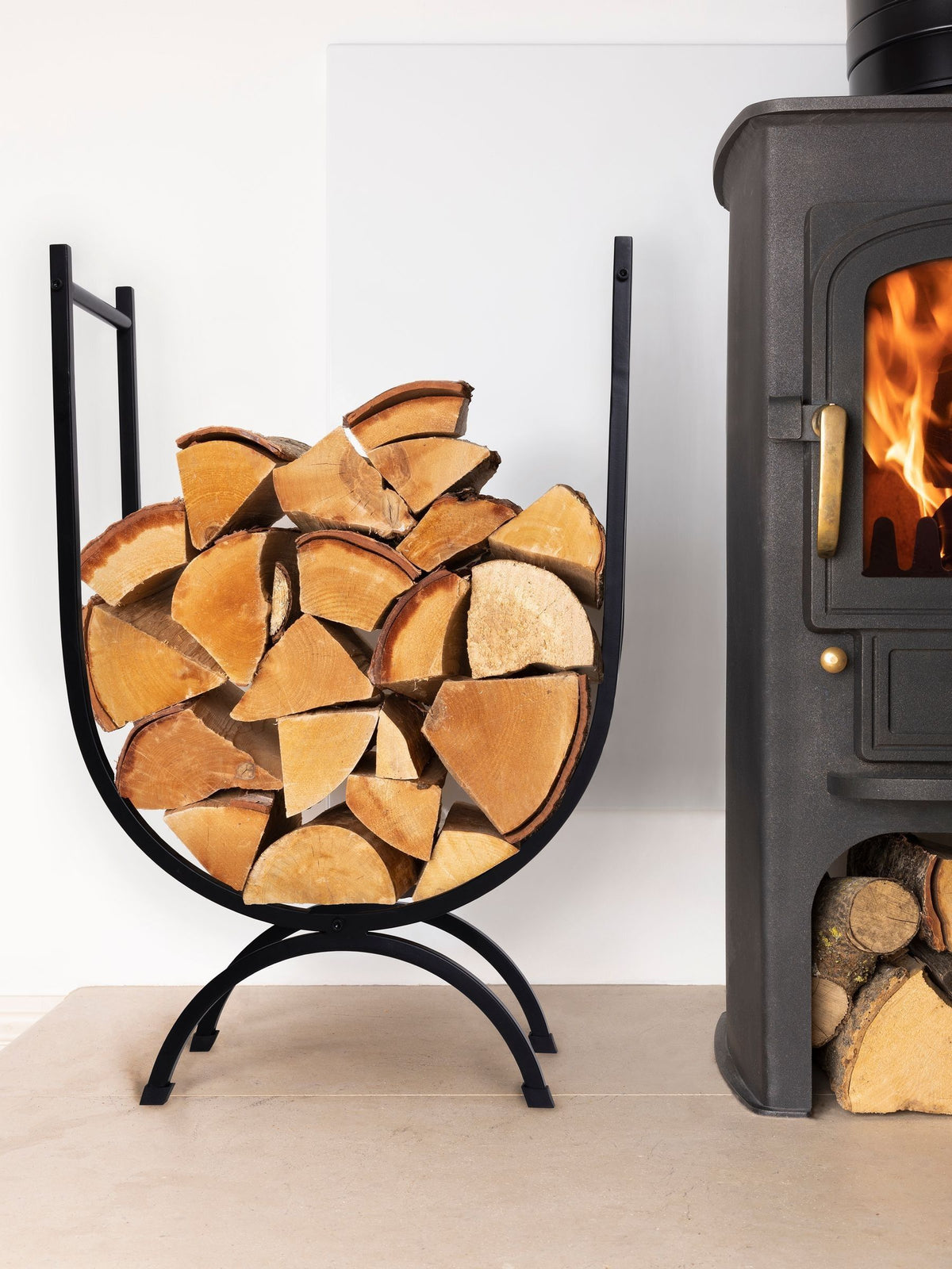 Snug Black Rosewood Small Log Holder