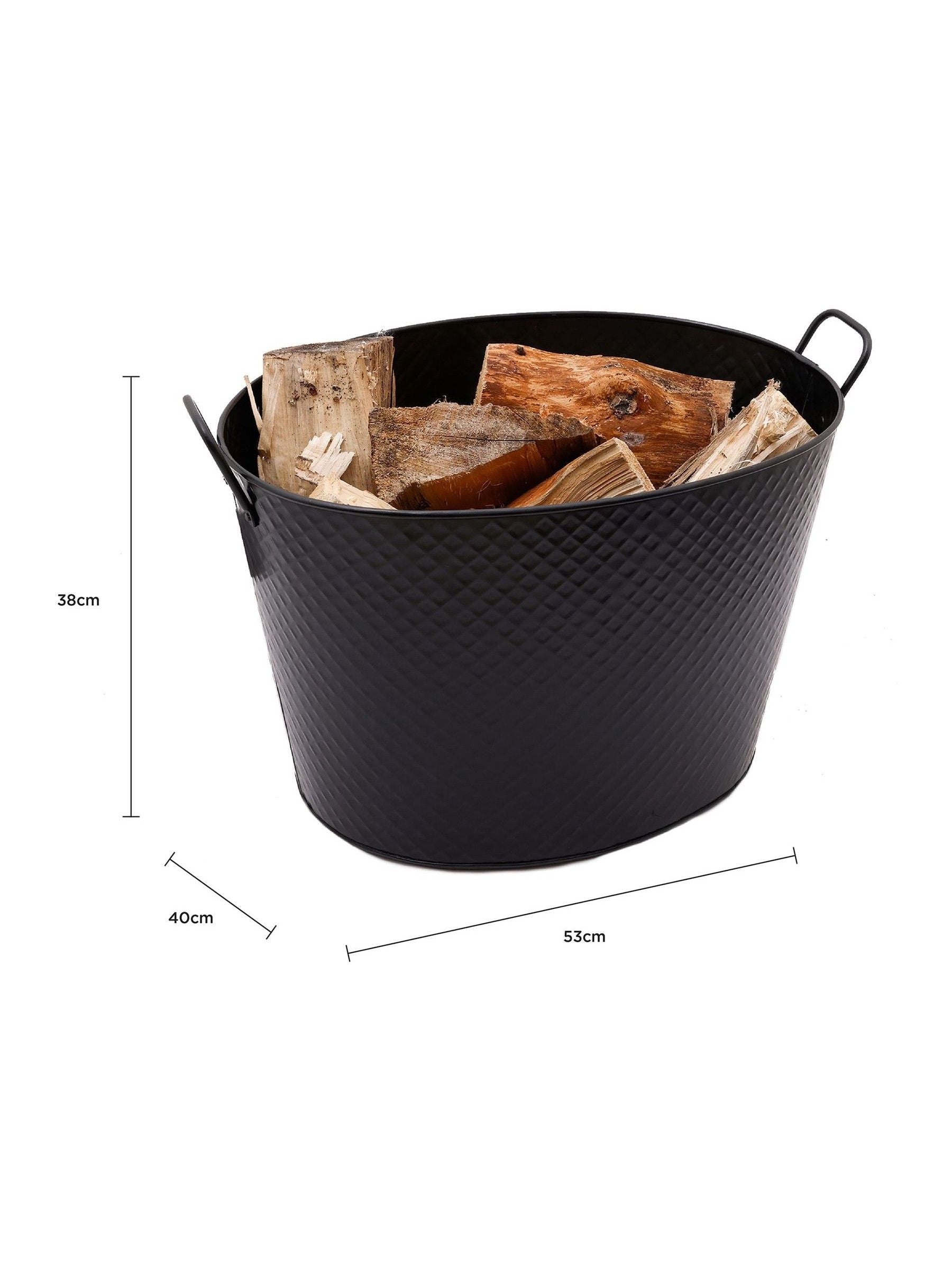 Snug black large willow log bucket set, UK version