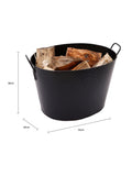 Snug black large willow log bucket set, UK version
