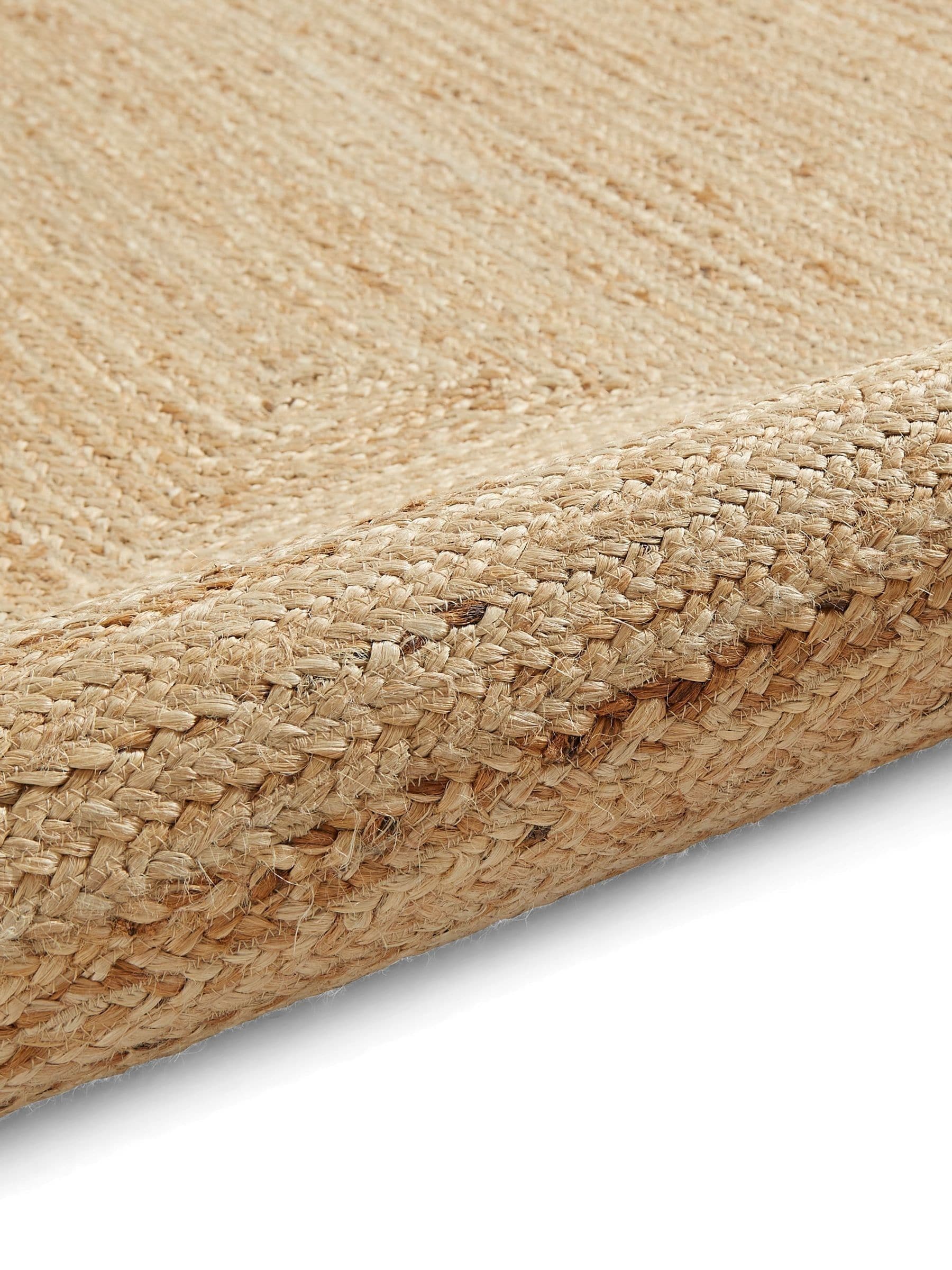 Think Rugs jute rug Natural Savannah Scallop, imported from the UK