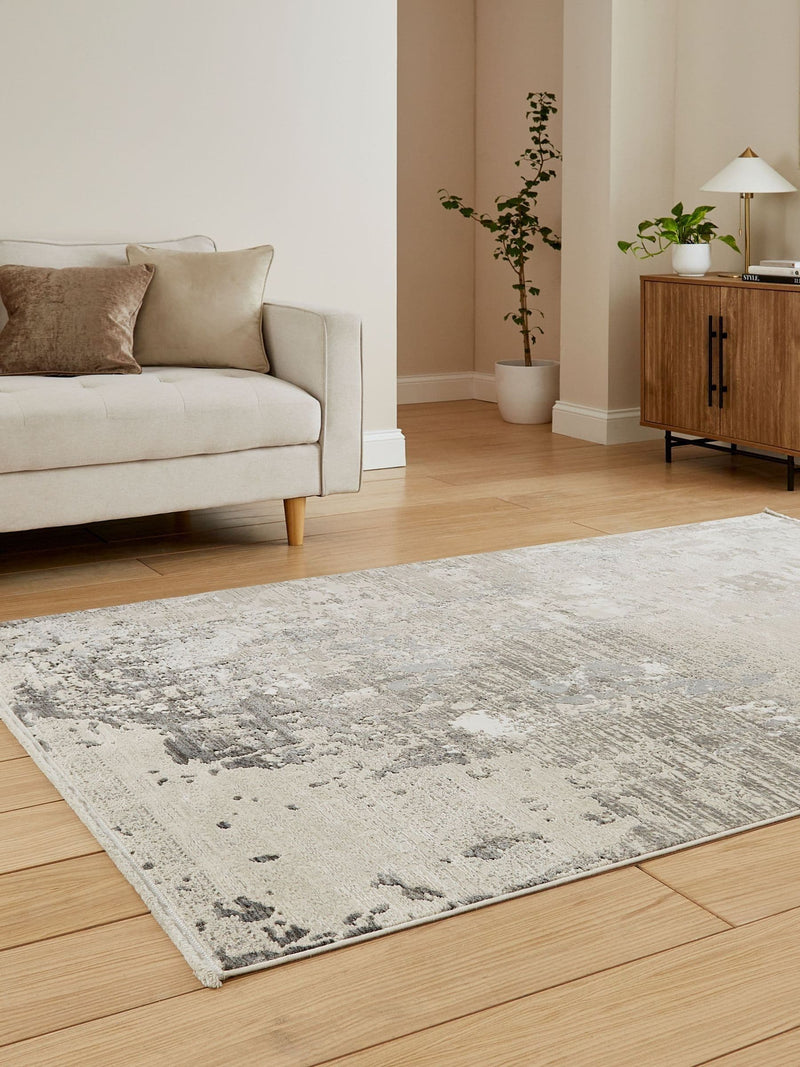 Think Rugs Grey Mirage MR93 modern abstract rug, UK version