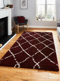 Think Rugs Red Scandi Berber Rug