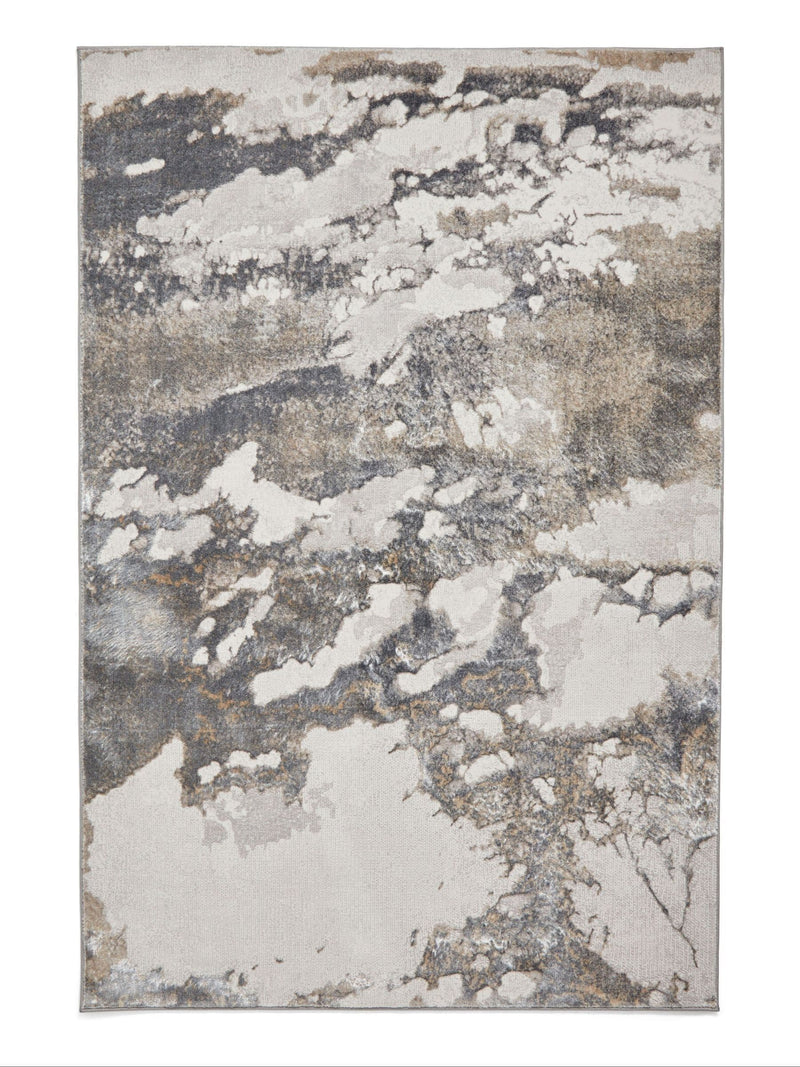 Think Rugs Silver Tidal TL68C modern abstract rug (British brand)