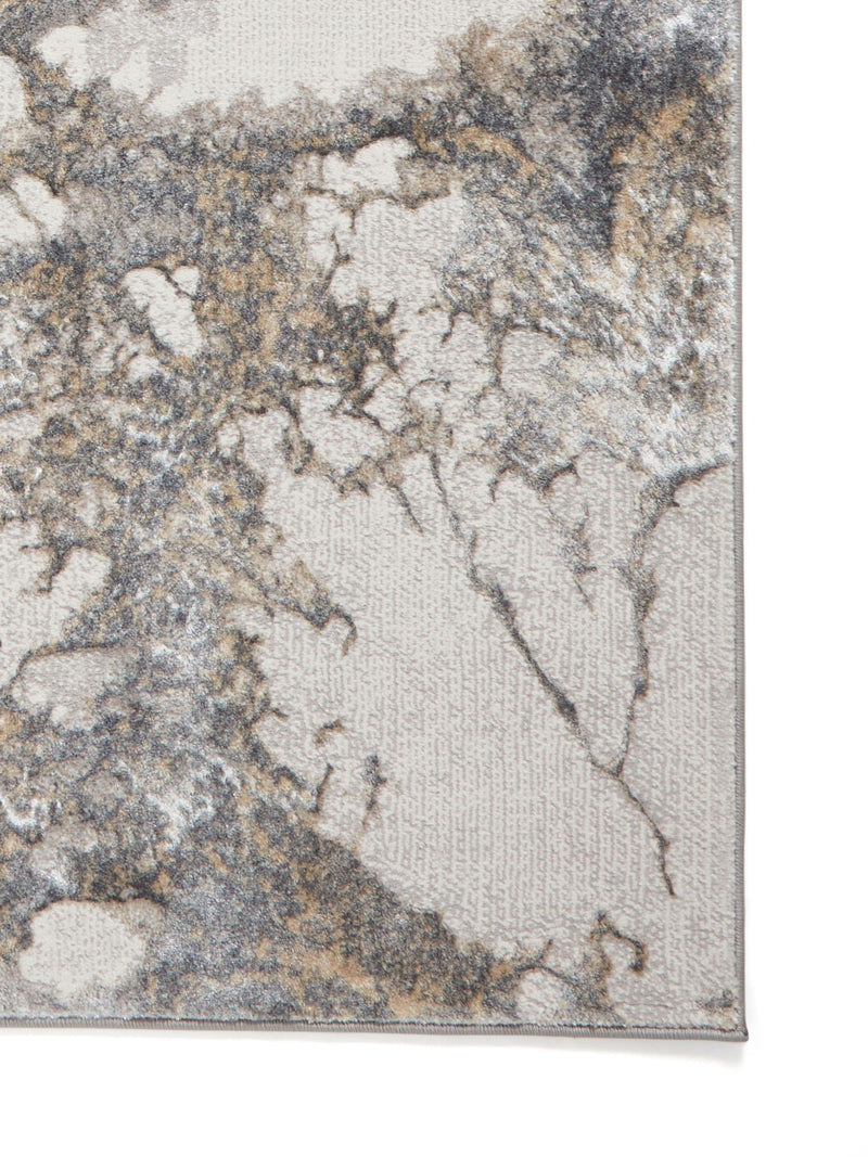 Think Rugs Silver Tidal TL68C modern abstract rug (British brand)