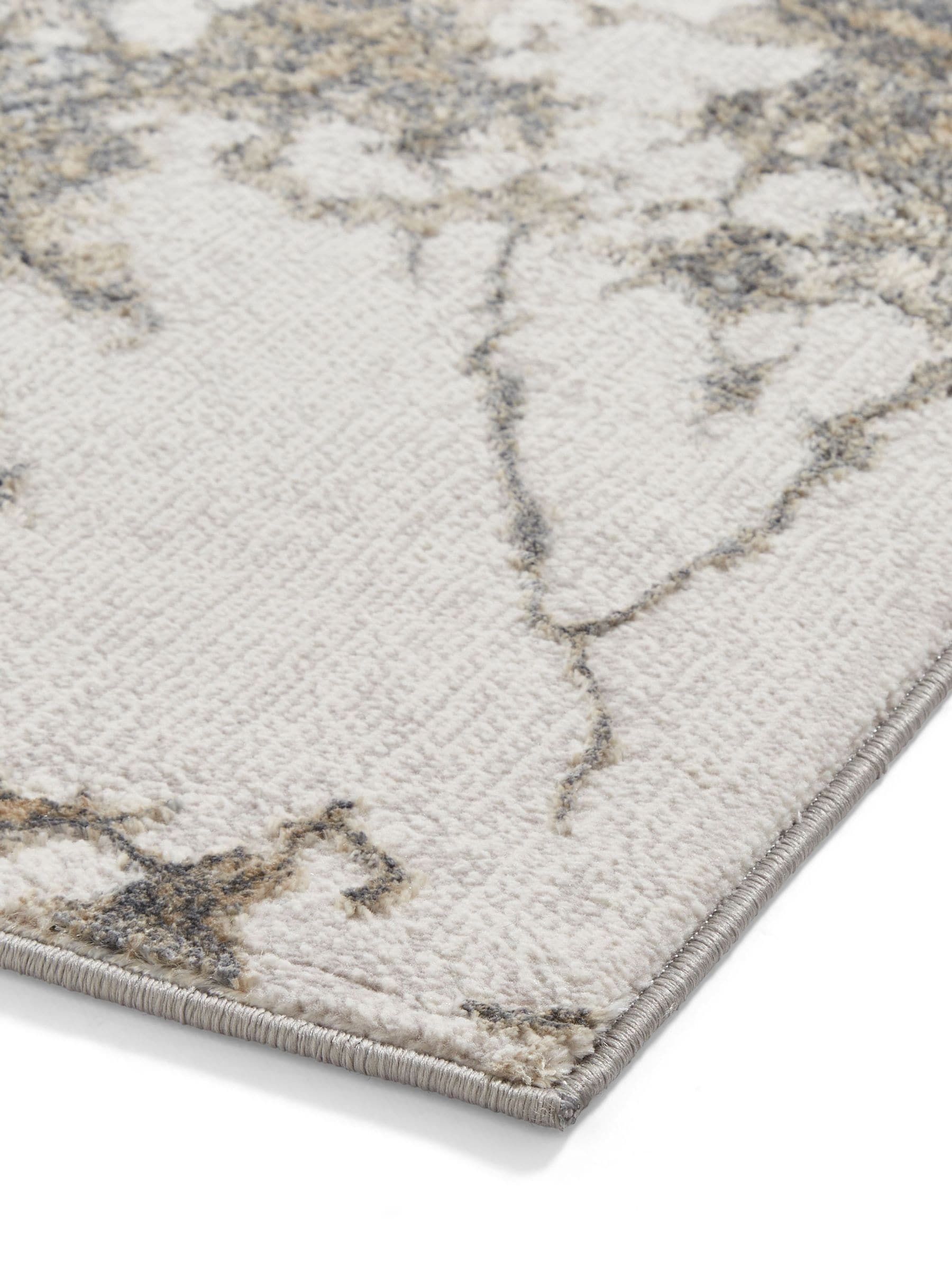 Think Rugs Silver Tidal TL68C modern abstract rug (British brand)